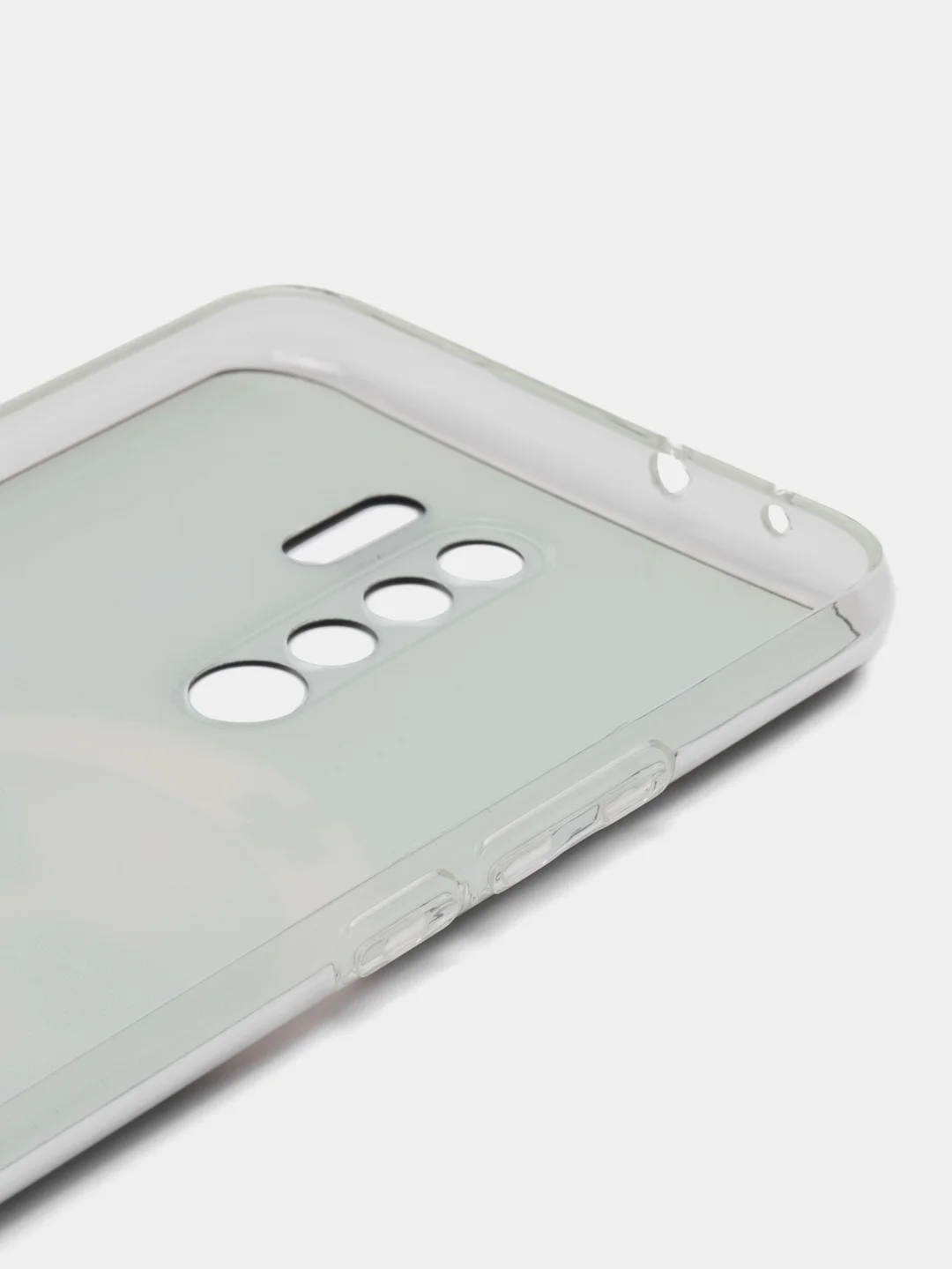 Бронзовый силиконовый чехол на Xiaomi Redmi 9 / Сяоми Редми 9 прозрачный, с рисунком, защита камеры