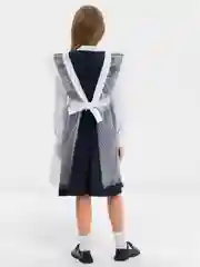 Белый фартук школьный, ажурный, белый