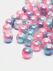 Небесно-голубой жемчужные бусины с эффектом градиента, 8 мм