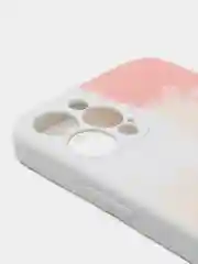 Белый чехол на iPhone 11, 12 Pro, 12 Pro Max с принтом и эффектом голограммы