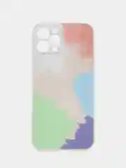 Белый чехол на iPhone 11, 12 Pro, 12 Pro Max с принтом и эффектом голограммы