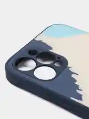 Индиго чехол на iPhone 11, 12 Pro, 12 Pro Max с принтом и эффектом голограммы