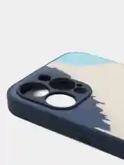Индиго чехол на iPhone 11, 12 Pro, 12 Pro Max с принтом и эффектом голограммы