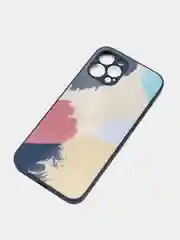Индиго чехол на iPhone 11, 12 Pro, 12 Pro Max с принтом и эффектом голограммы