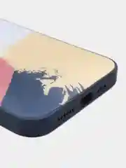 Индиго чехол на iPhone 11, 12 Pro, 12 Pro Max с принтом и эффектом голограммы