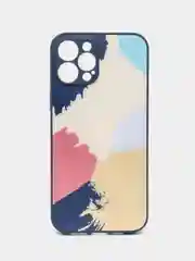 Индиго чехол на iPhone 11, 12 Pro, 12 Pro Max с принтом и эффектом голограммы