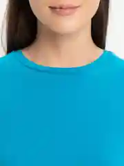 Лазурный футболка женская, оверсайз