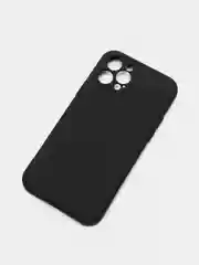 Черный силиконовый чехол, софт тач для iPhone12,iPhone12promax,iPhone12mini,iPhone12pro