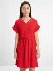Алый летнее женское платье