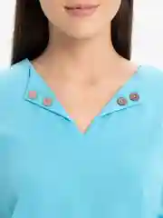 Голубой летнее женское платье