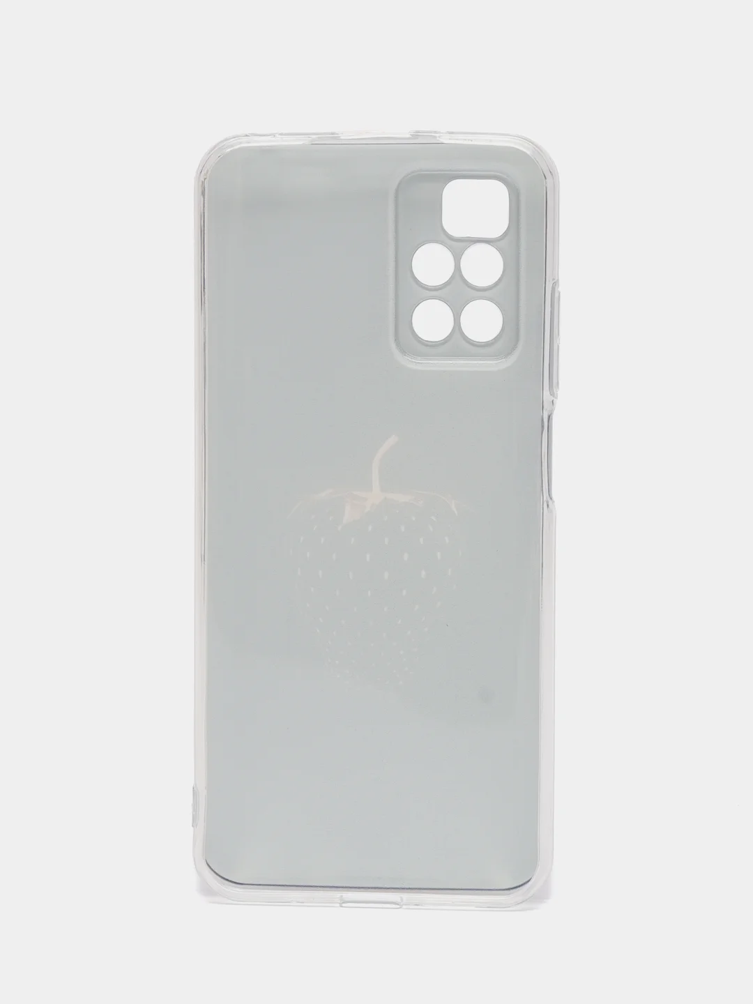 Пурпурный силиконовый чехол на Xiaomi Redmi 10 / Сяоми Редми 10 прозрачный с рисунком, защита камеры