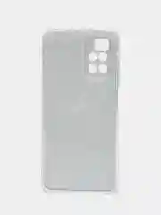 Пурпурный силиконовый чехол на Xiaomi Redmi 10 / Сяоми Редми 10 прозрачный с рисунком, защита камеры