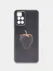 Разноцветный силиконовый чехол на Xiaomi Redmi 10 / Сяоми Редми 10 прозрачный с рисунком, защита камеры