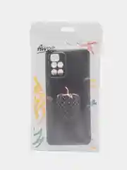 Пурпурный силиконовый чехол на Xiaomi Redmi 10 / Сяоми Редми 10 прозрачный с рисунком, защита камеры