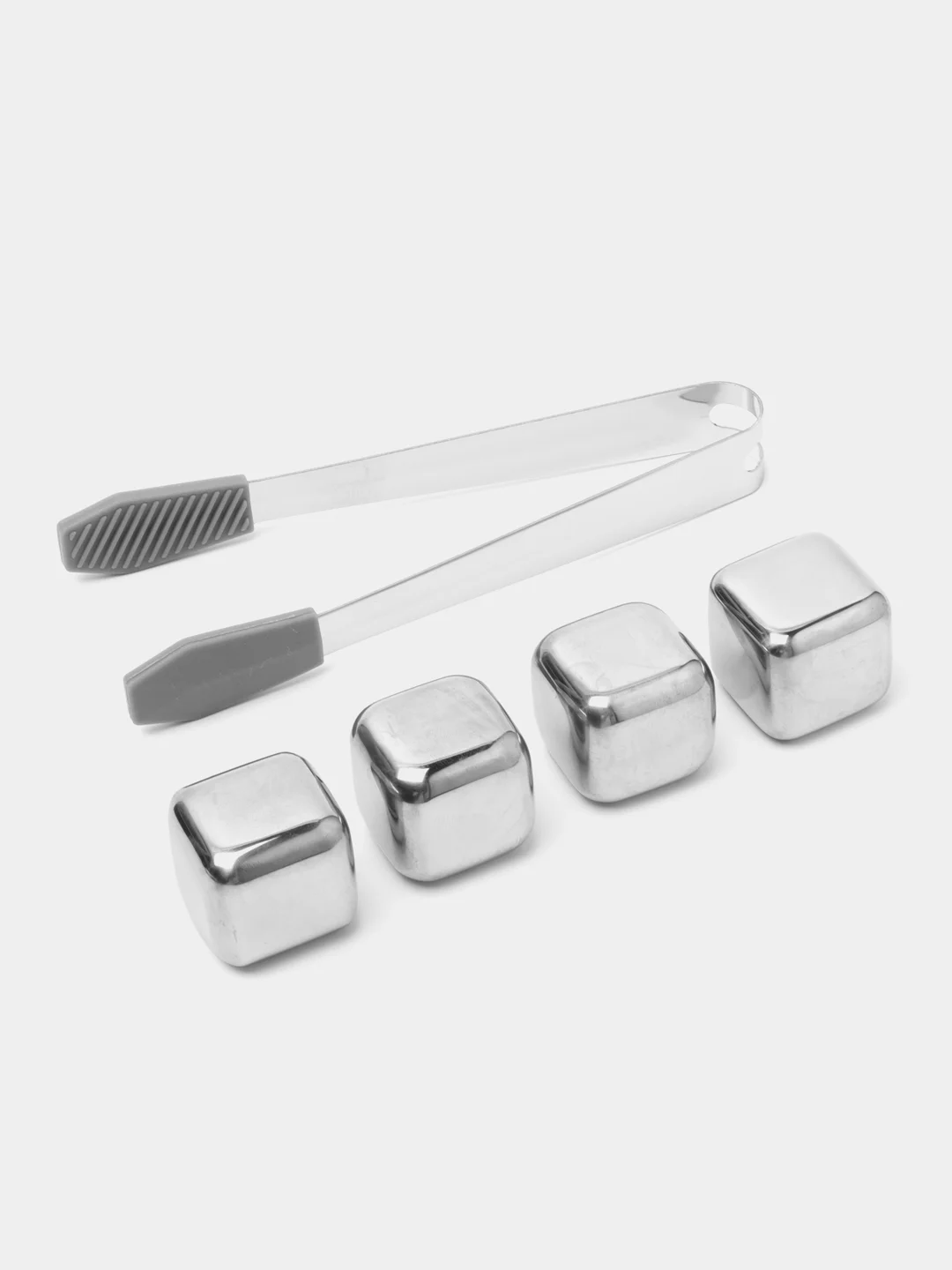 Серебряный охлаждающие камни для напитков Xiaomi Circle Joy Stainless Steel Ice Cubes CJ-BK03 4 шт