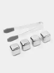 Серебряный охлаждающие камни для напитков Xiaomi Circle Joy Stainless Steel Ice Cubes CJ-BK03 4 шт