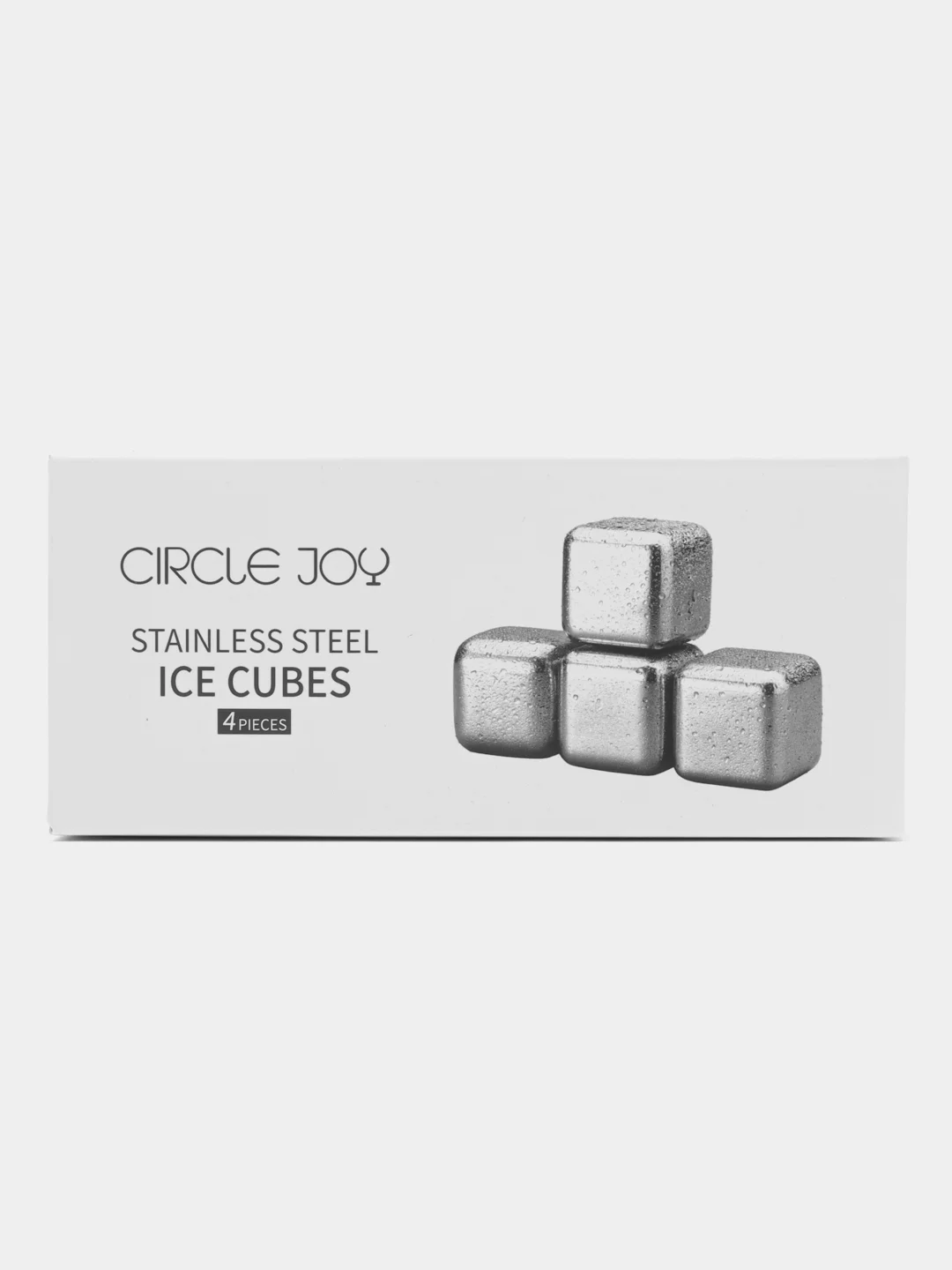 Серебряный охлаждающие камни для напитков Xiaomi Circle Joy Stainless Steel Ice Cubes CJ-BK03 4 шт