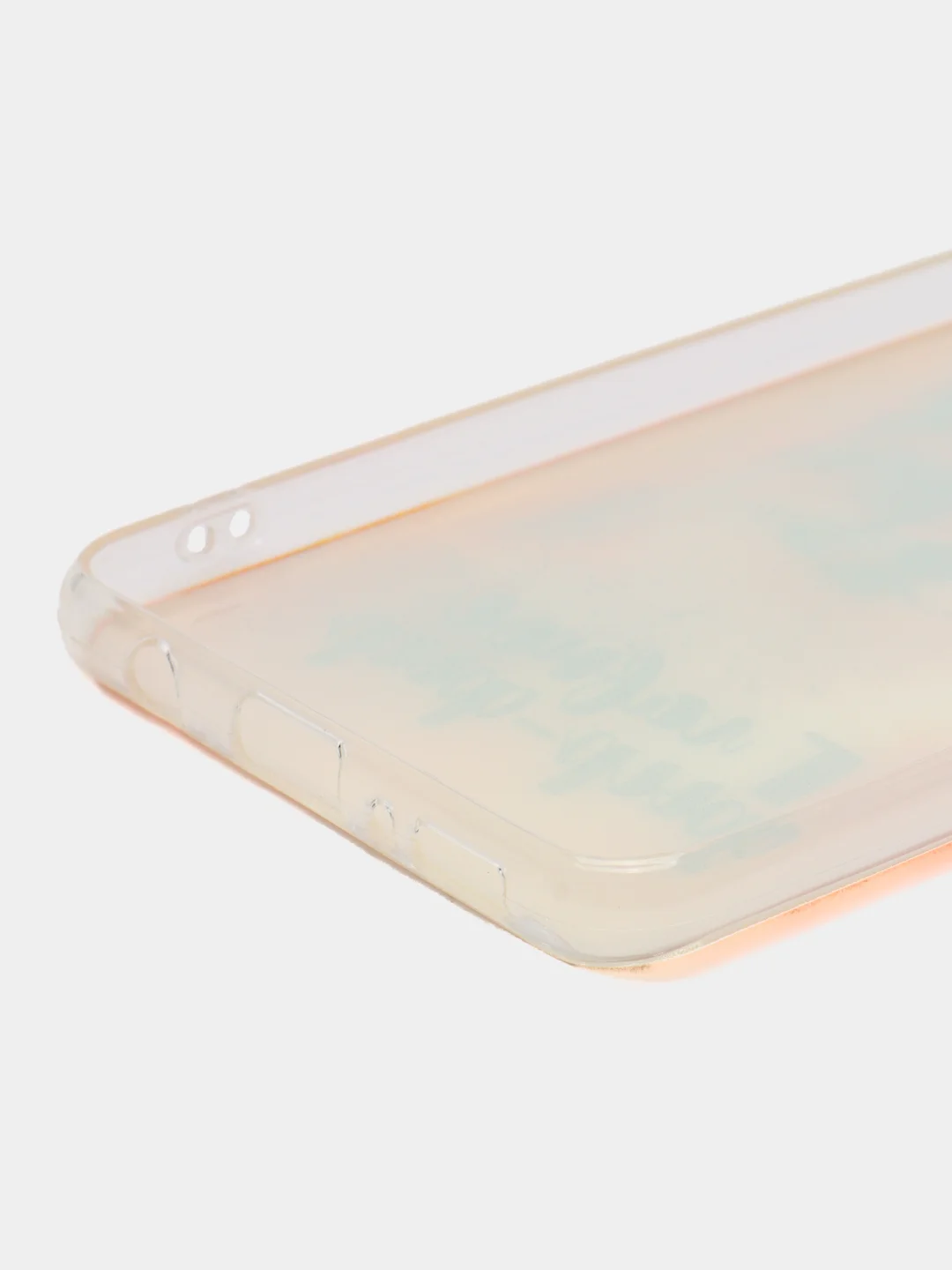 Оранжевый силиконовый чехол на Samsung Galaxy A31 / Самсунг А31 прозрачный с рисунком, защита камеры