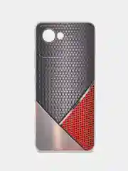 Слоновая кость силиконовый чехол на Realme C30 / Реалми С30 прозрачный, с рисунком, защита камеры
