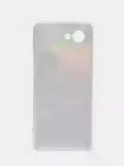 Пурпурный силиконовый чехол на Realme C30 / Реалми С30 прозрачный, с рисунком, защита камеры