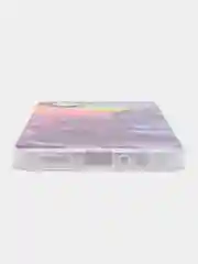 Пурпурный силиконовый чехол на Realme C30 / Реалми С30 прозрачный, с рисунком, защита камеры