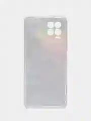 Пурпурный силиконовый чехол на Oppo Realme 8/8 Pro / Оппо Реалми 8/8 Про прозрачный, с рисунком