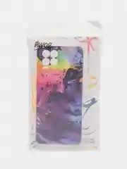 Пурпурный силиконовый чехол на Oppo Realme 8/8 Pro / Оппо Реалми 8/8 Про прозрачный, с рисунком