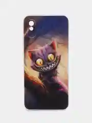 Индиго силиконовый чехол на Xiaomi Redmi 9A / Сяоми Редми 9А прозрачный с рисунком, защита камеры