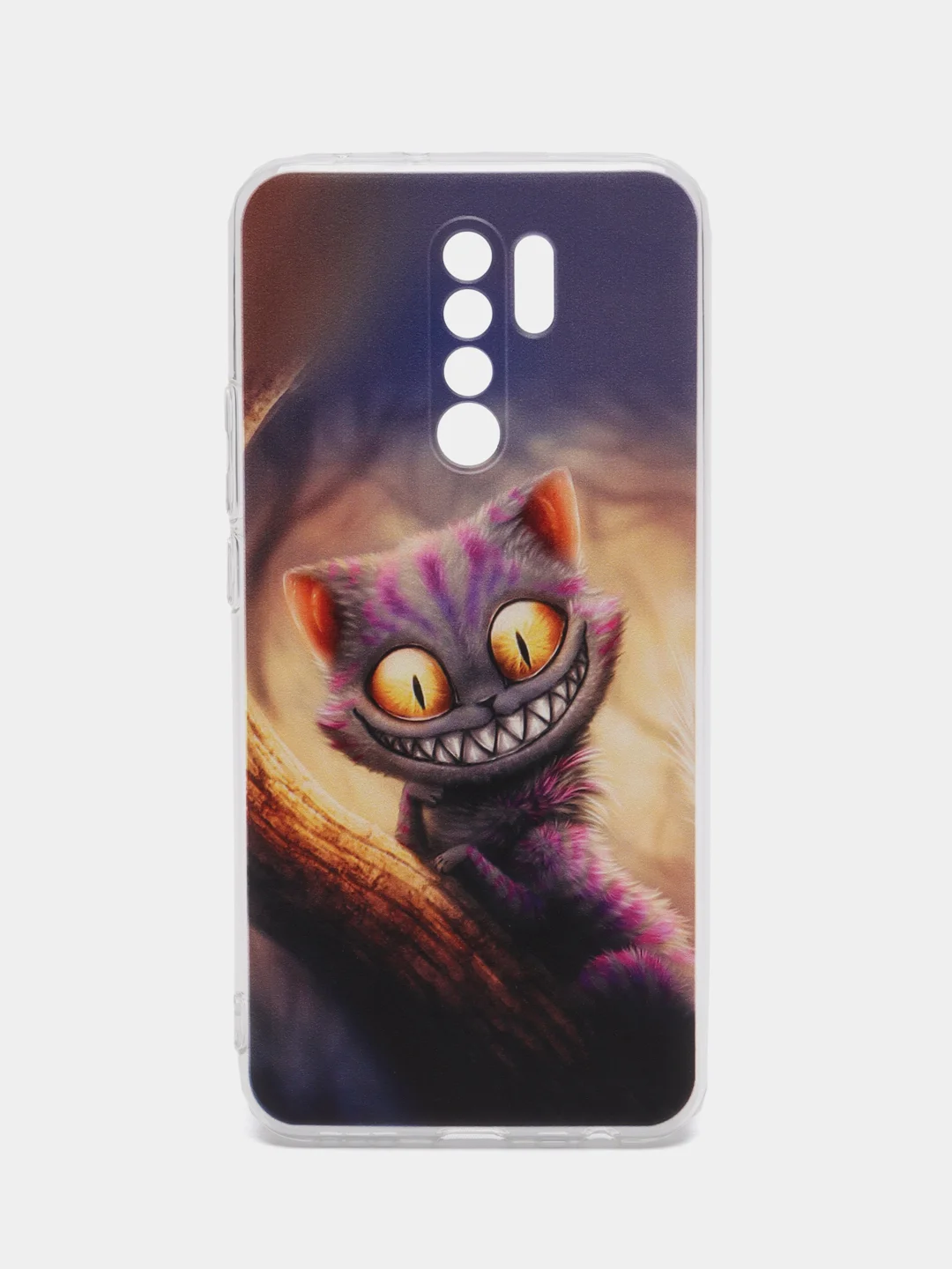 Индиго силиконовый чехол на Xiaomi Redmi 9 / Сяоми Редми 9 прозрачный, с рисунком, защита камеры