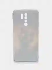 Индиго силиконовый чехол на Xiaomi Redmi 9 / Сяоми Редми 9 прозрачный, с рисунком, защита камеры