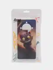 Индиго силиконовый чехол на Honor X9A / Хонор X9A прозрачный, с рисунком, защита камеры