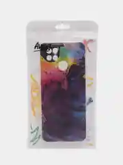 Пудровый чехол на Xiaomi Redmi 10C / Сяоми Редми 10С прозрачный, с рисунком, защита камеры