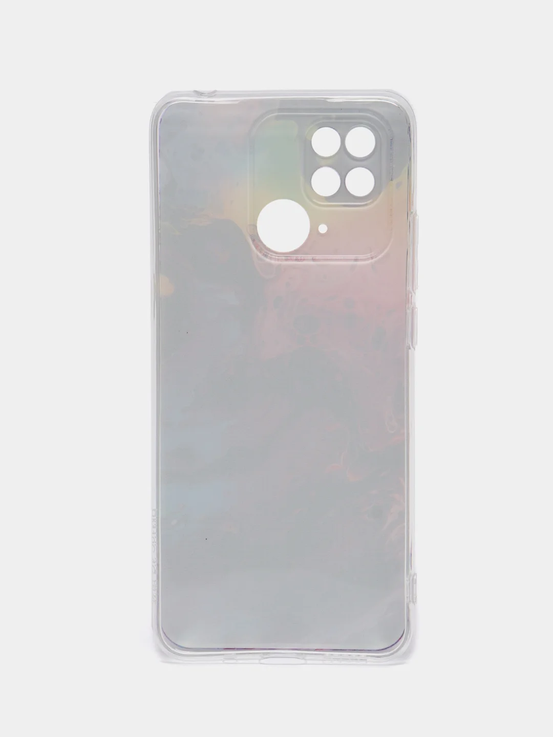 Пудровый чехол на Xiaomi Redmi 10C / Сяоми Редми 10С прозрачный, с рисунком, защита камеры