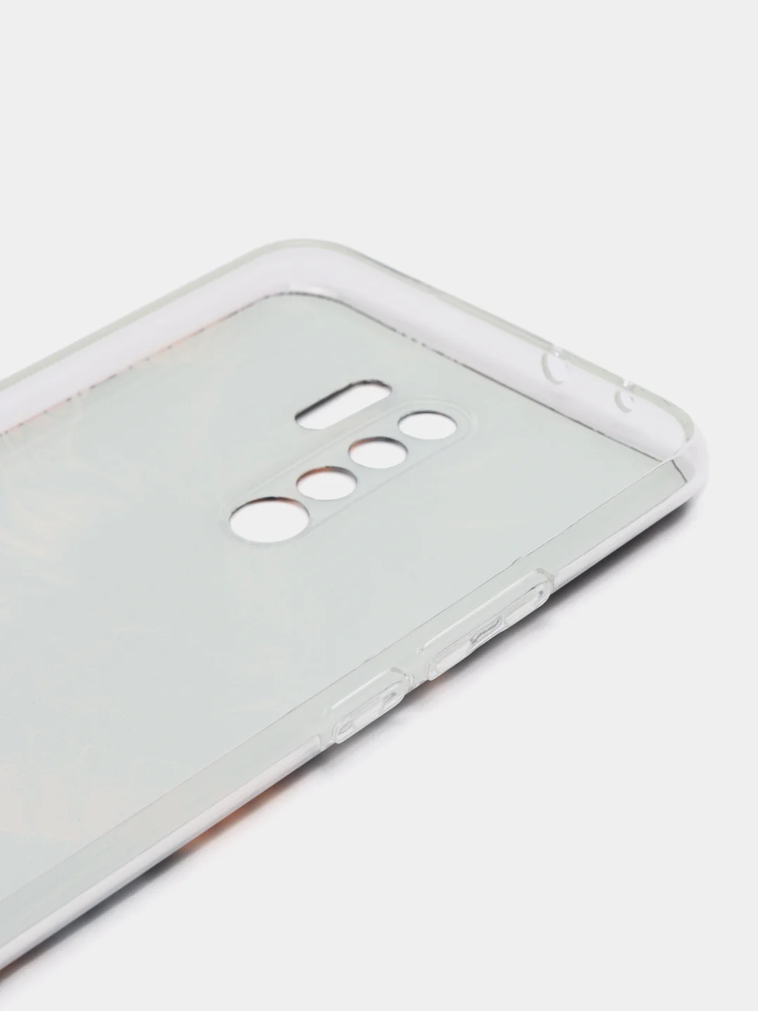 Коралловый меланж силиконовый чехол на Xiaomi Redmi 9 / Сяоми Редми 9 прозрачный, с рисунком, защита камеры