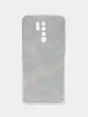 Коралловый меланж силиконовый чехол на Xiaomi Redmi 9 / Сяоми Редми 9 прозрачный, с рисунком, защита камеры