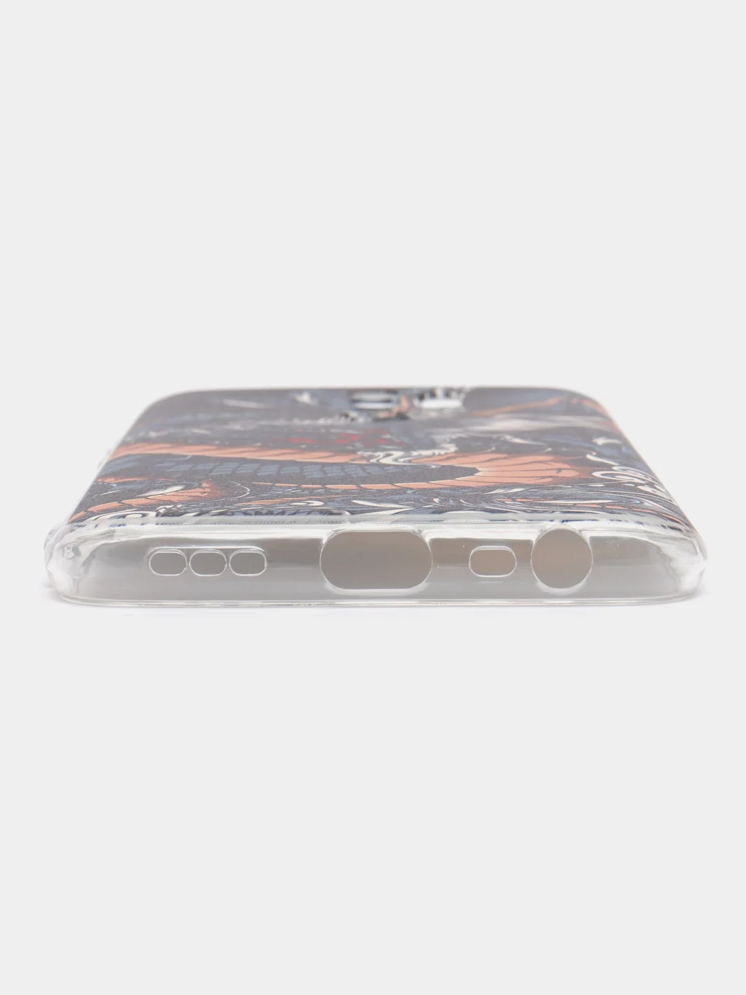 Коралловый меланж силиконовый чехол на Xiaomi Redmi 9 / Сяоми Редми 9 прозрачный, с рисунком, защита камеры