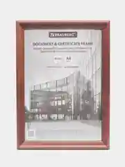 Рамка, фоторамка, для фотографий и грамот, 21 х 30 см, дерево, Brauberg, 391293