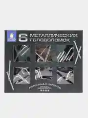 Головоломки металлические для взрослых и детей, развивающие игрушки Золотая Сказка, 664925