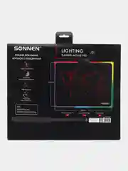 Коврик компьютерный игровой для мыши с подсветкой Sonnen Lighting, резина+ткань, 513316