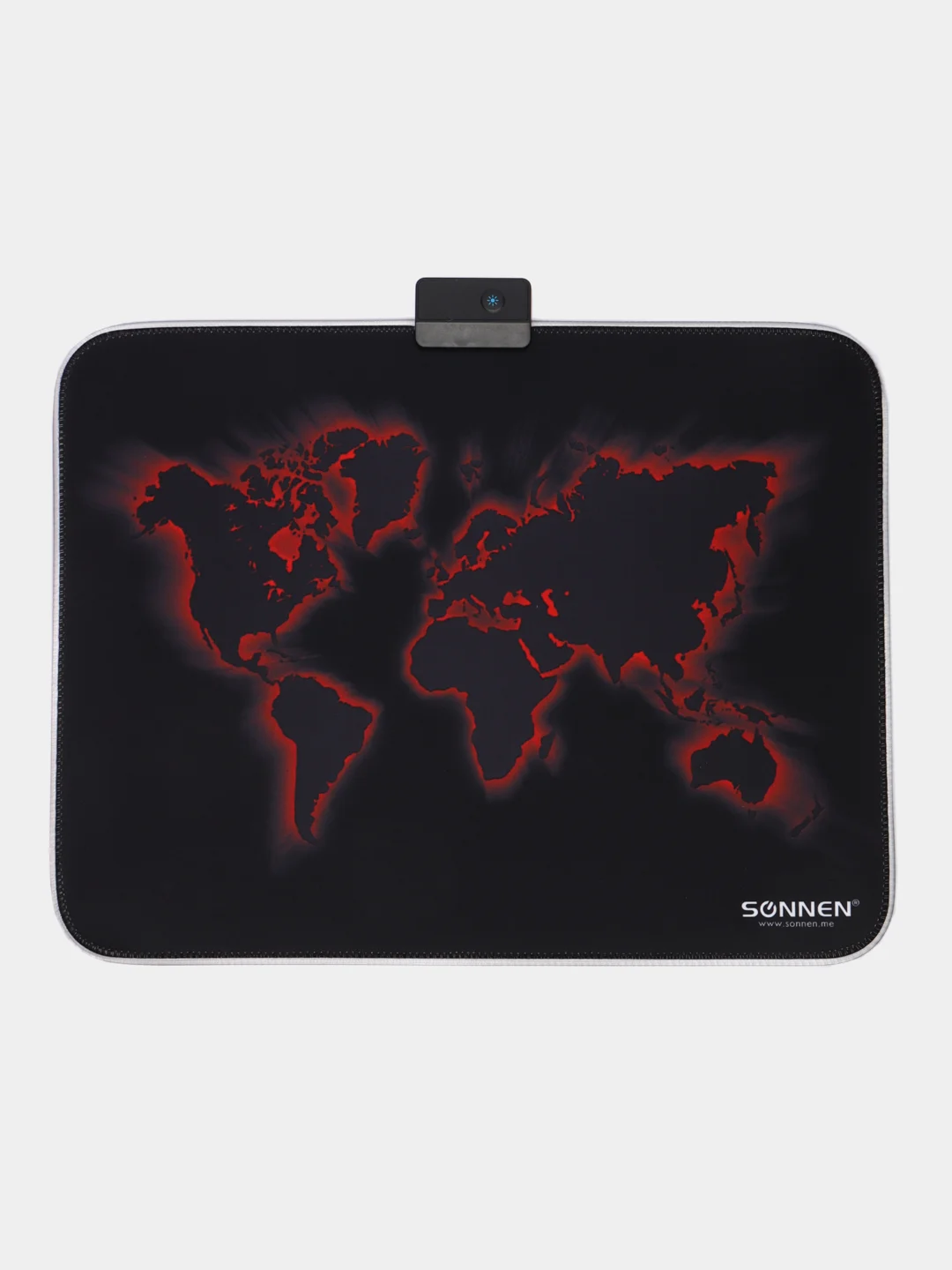 Коврик компьютерный игровой для мыши с подсветкой Sonnen Lighting, резина+ткань, 513316