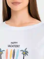 Молочный футболка женская хлопковая