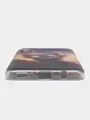 Индиго силиконовый чехол на Samsung Galaxy A31 / Самсунг А31 прозрачный с рисунком, защита камеры