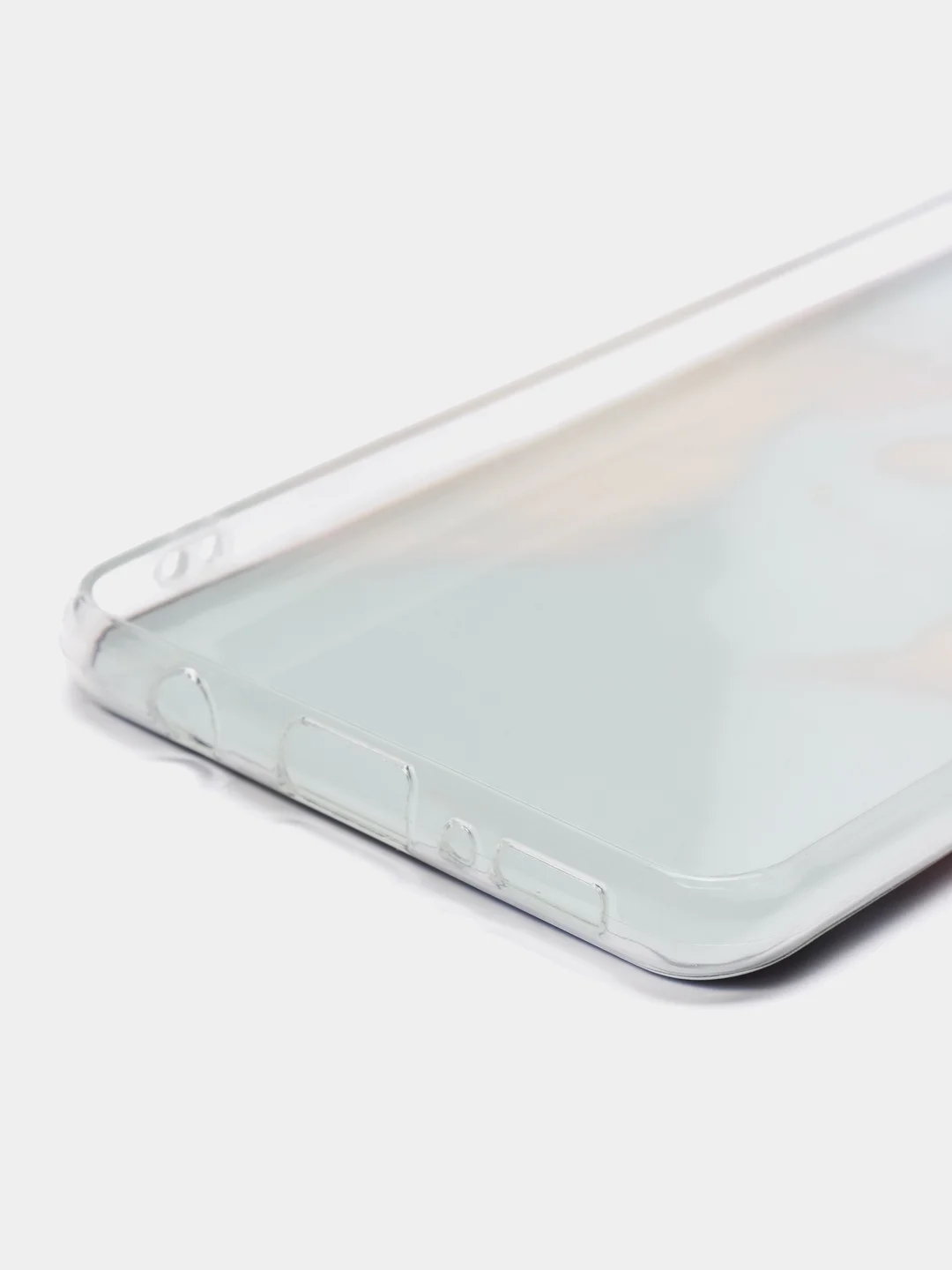 Индиго силиконовый чехол на Samsung Galaxy A31 / Самсунг А31 прозрачный с рисунком, защита камеры