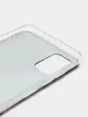 Коричневый силиконовый чехол на Samsung Galaxy A51 / Самсунг А51 прозрачный с рисунком, защита камеры