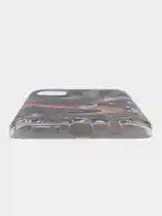 Коричневый силиконовый чехол на Samsung Galaxy A51 / Самсунг А51 прозрачный с рисунком, защита камеры