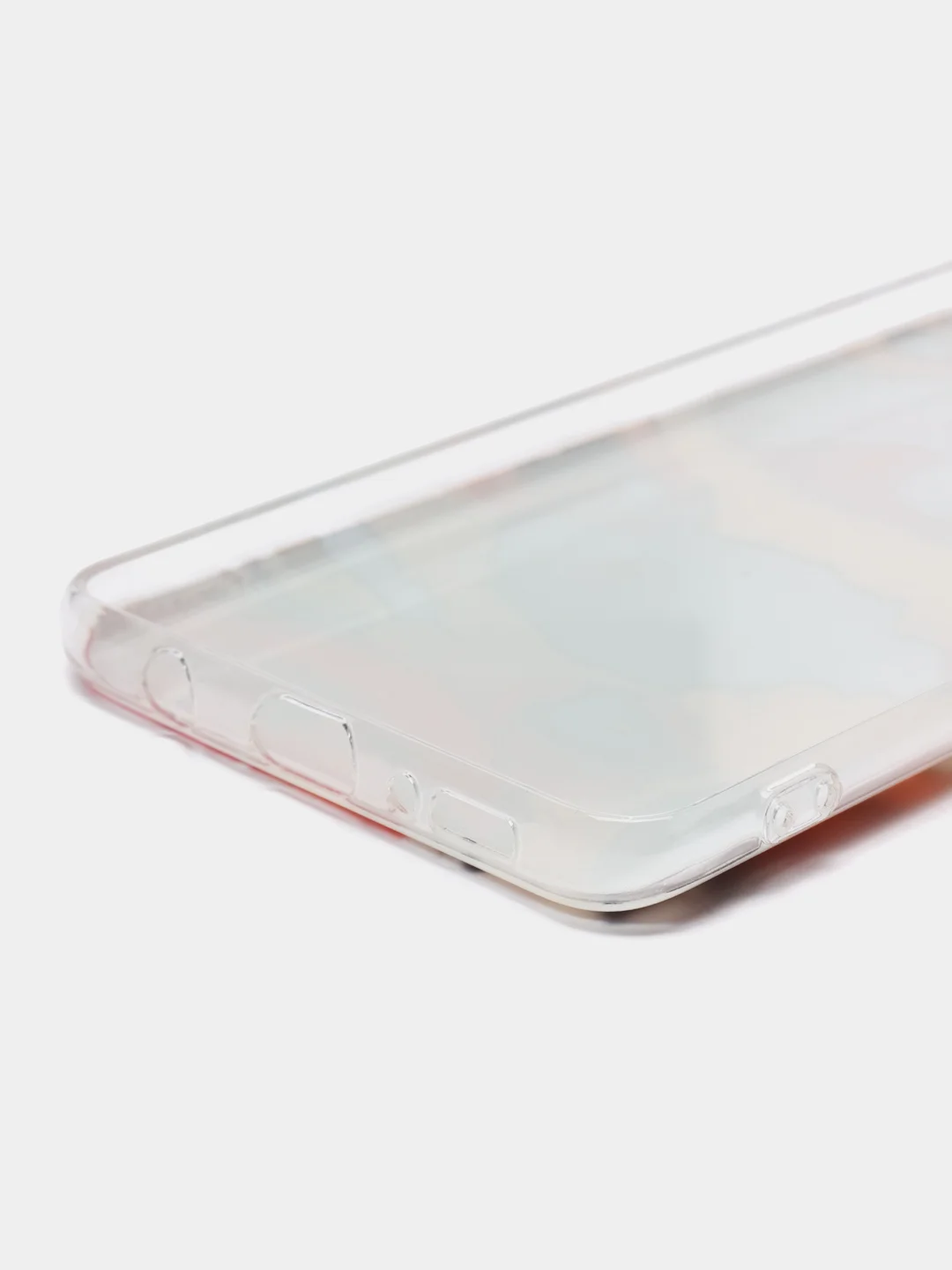 Кремовый силиконовый чехол на Samsung Galaxy A51 / Самсунг А51 прозрачный с рисунком, защита камеры
