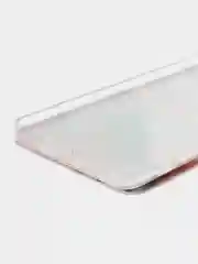 Кремовый силиконовый чехол на Samsung Galaxy A51 / Самсунг А51 прозрачный с рисунком, защита камеры
