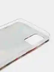 Кремовый силиконовый чехол на Samsung Galaxy A51 / Самсунг А51 прозрачный с рисунком, защита камеры