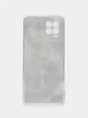 Серый металлик силиконовый чехол на Oppo Realme 8/8 Pro / Оппо Реалми 8/8 Про прозрачный, с рисунком
