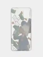 Лесной зеленый силиконовый чехол на Samsung Galaxy A51 / Самсунг А51 прозрачный с рисунком, защита камеры